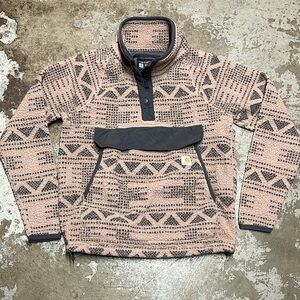 Womens Carhartt aztec fleece sweater s